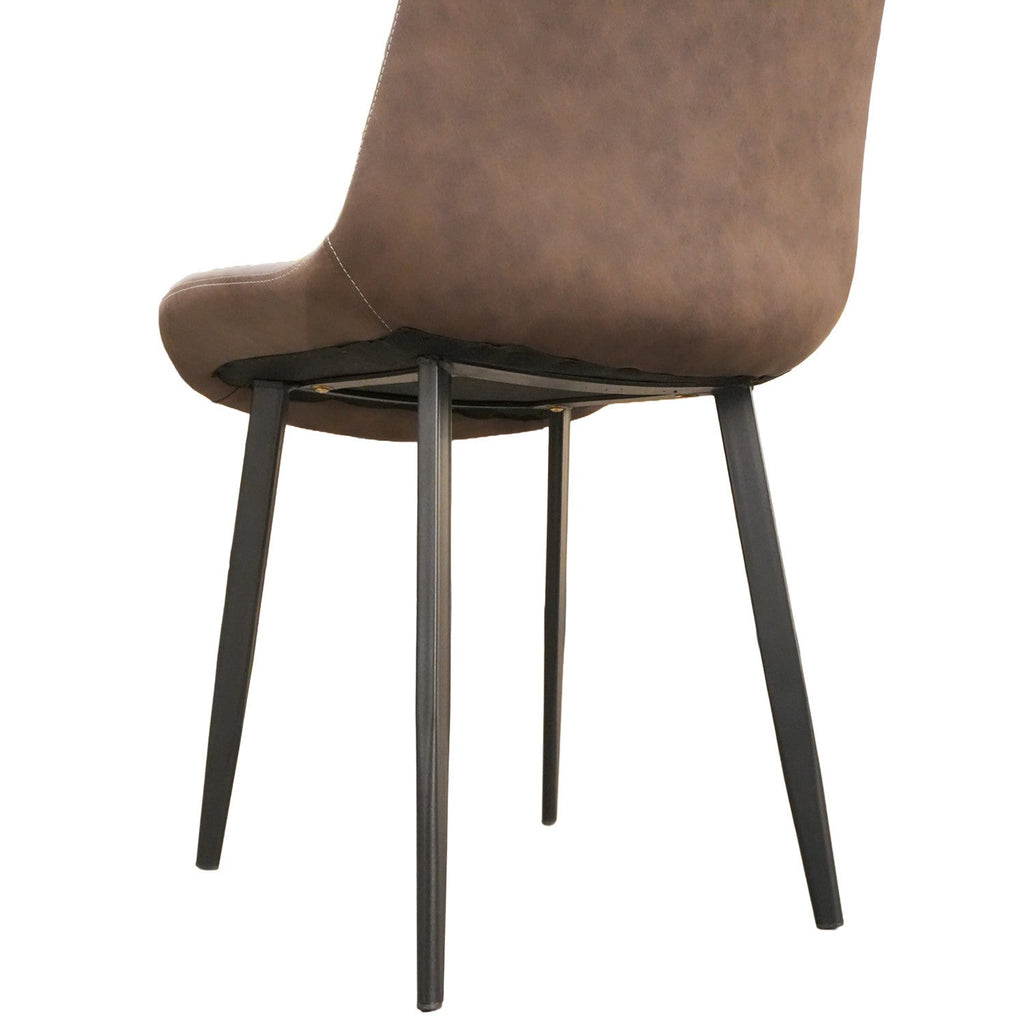 Juego comedor 4 sillas Curol Blanco / Café