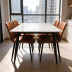 Juego comedor 4 sillas Curol Camel