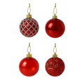 Bola navidad 6cm 20pcs rojo