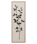 Cuadro 30x90 floreado D2 Negro
