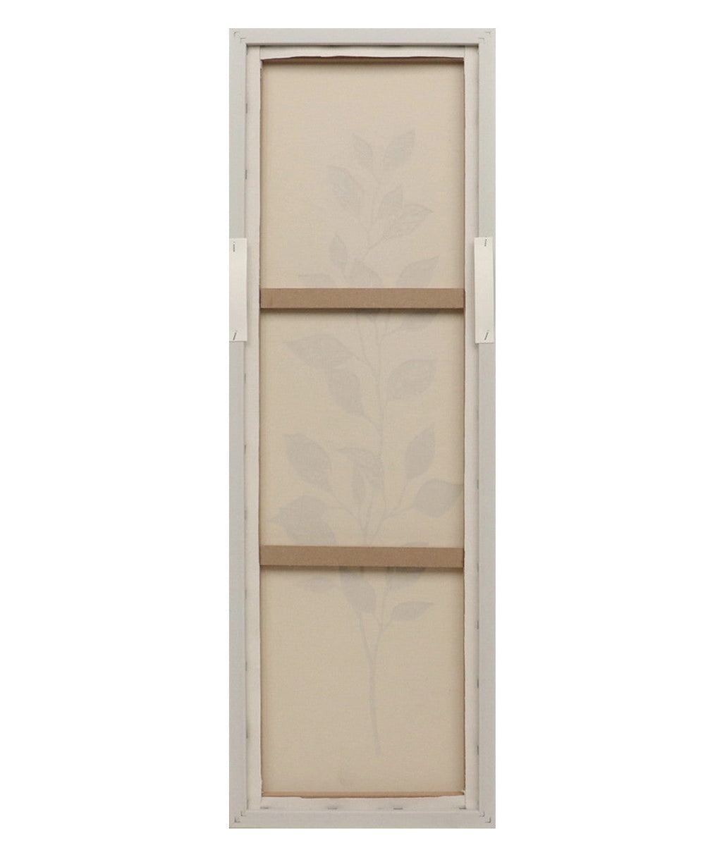Cuadro 30x90 floreado D2 Negro