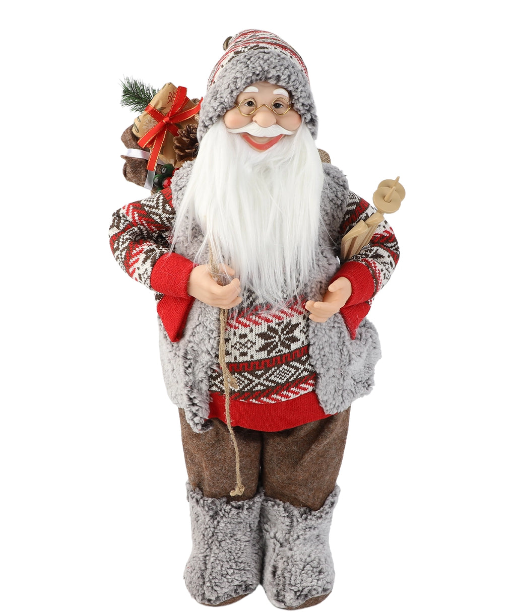 Viejo pascuero 60cm nórdico rojo