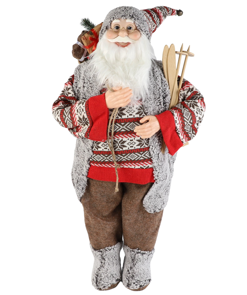 Viejo pascuero 90cm nórdico rojo