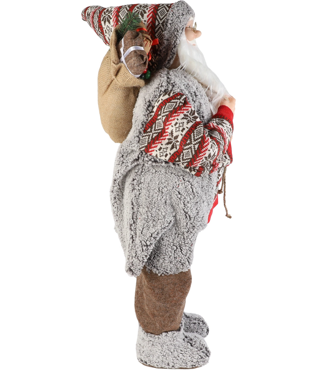 Viejo pascuero 90cm nórdico rojo