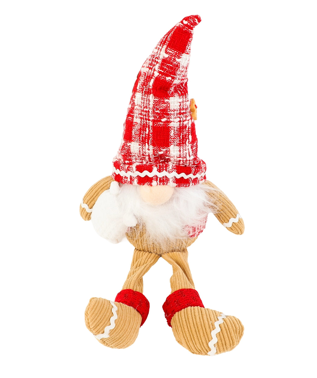 Gnomo navidad 40cm pata colgante jengibre niño