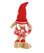 Gnomo navidad 40cm pata colgante jengibre niña