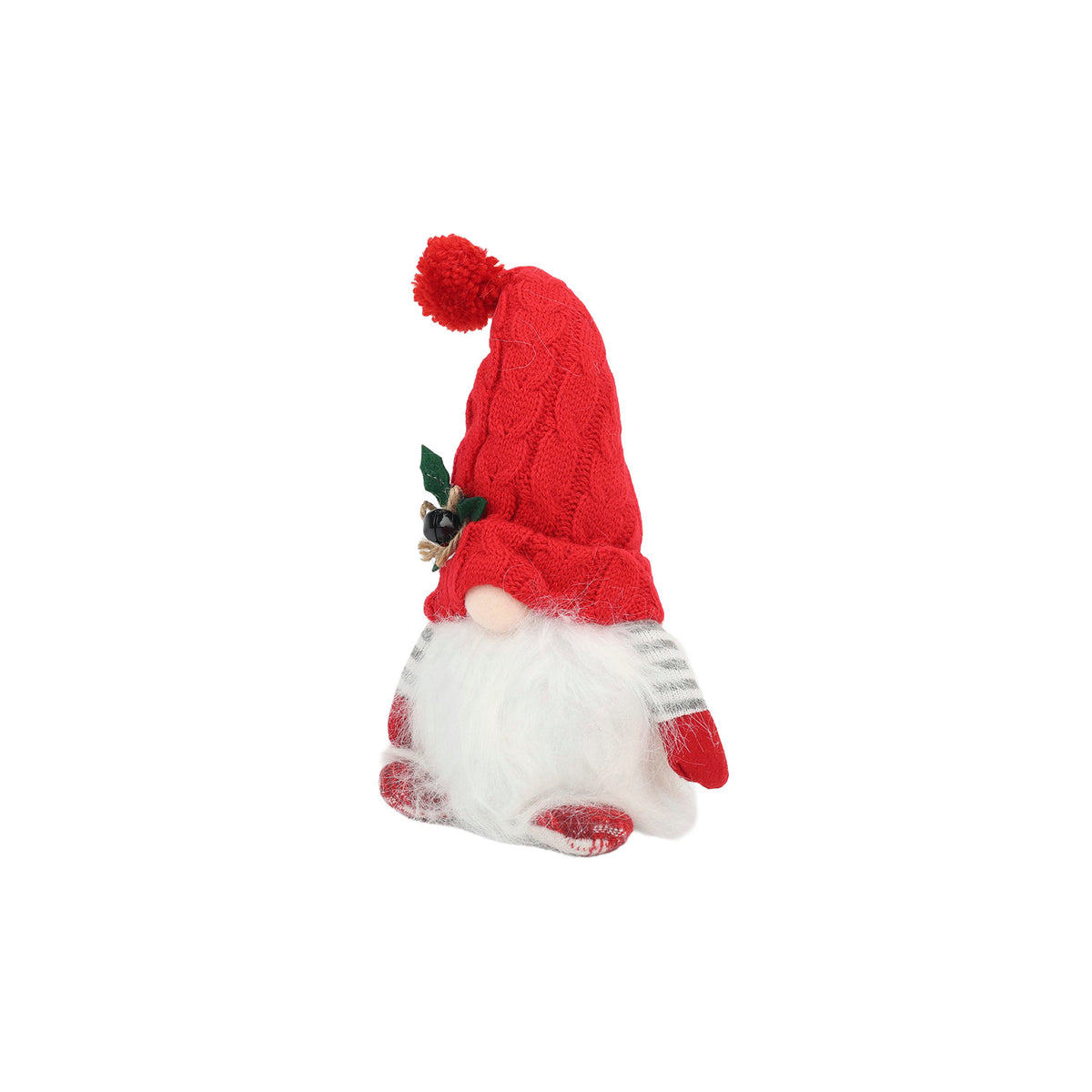 Gnomo navidad 30cm con luz rojo