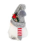 Gnomo navidad 30cm con luz gris