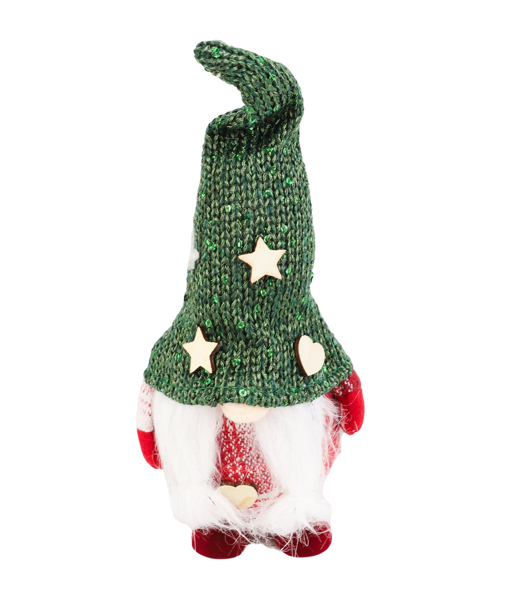 Gnomo navidad 23x10cm verde rojo café surtido