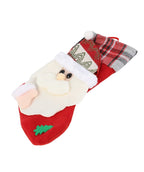 Bota navidad 12x26cm reno snow pascuero surtido