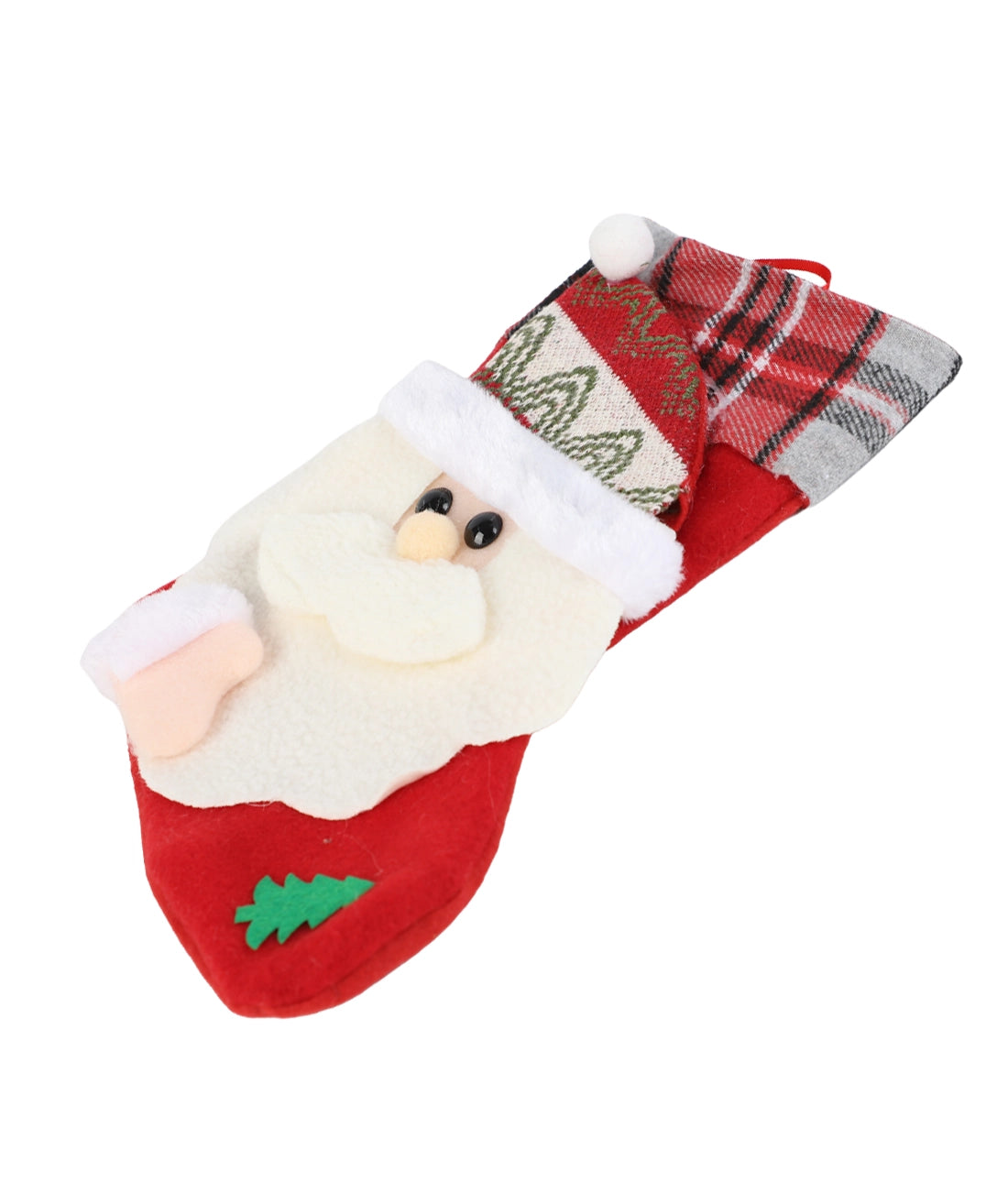 Bota navidad 12x26cm reno snow pascuero surtido