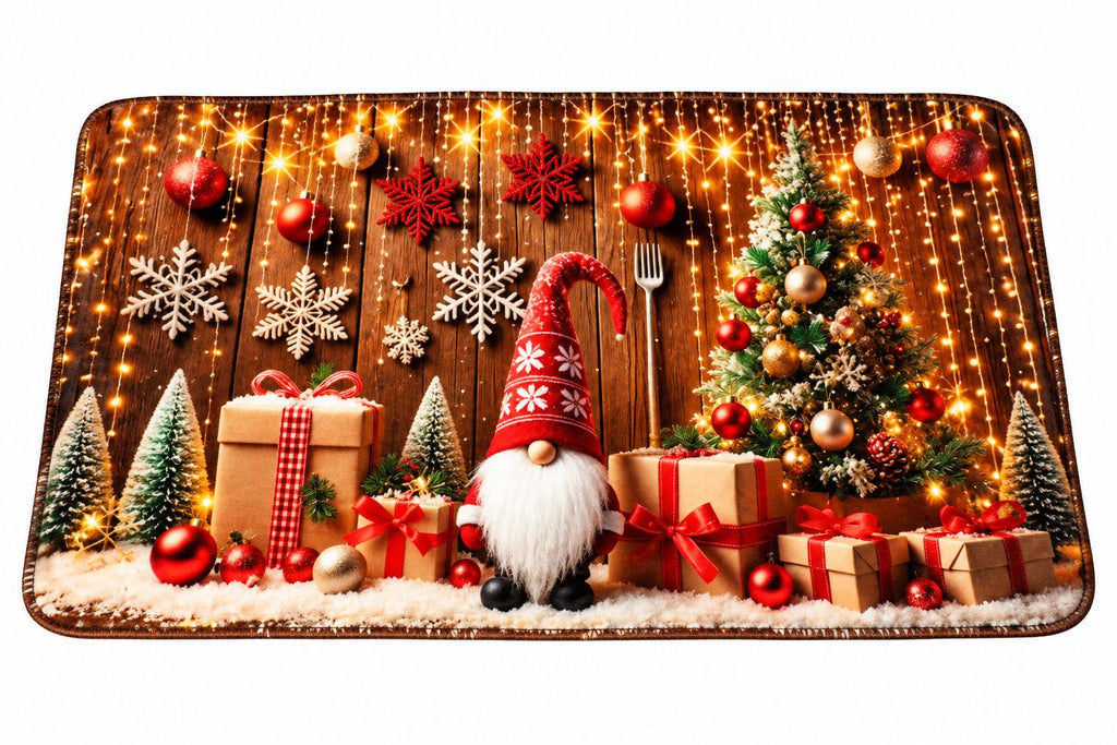 Alfombra navidad 38x58cm gnomo