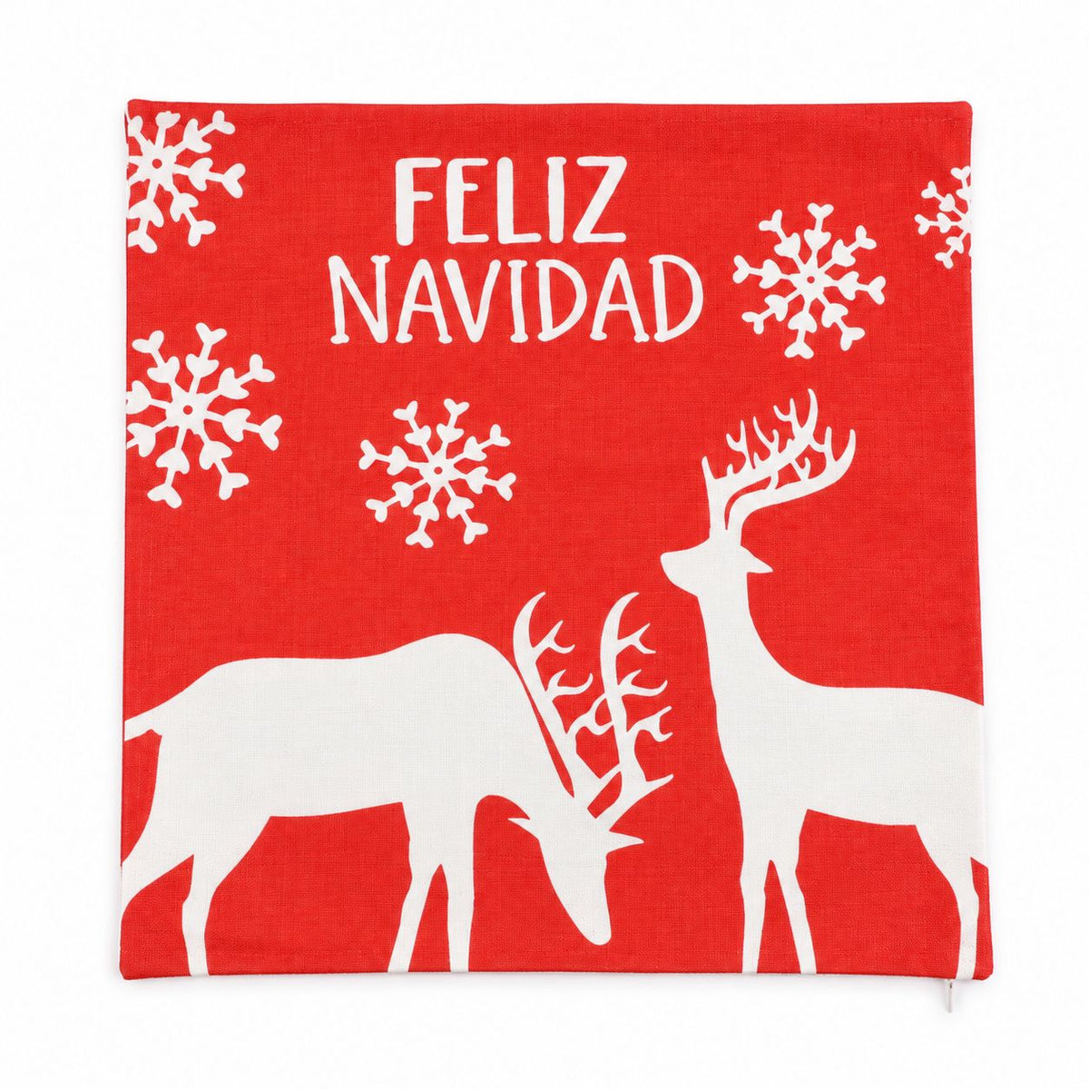 Funda cojín navidad 43x43cm pascuero feliz navidad