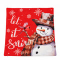 Funda cojín navidad 43x43cm let it snow