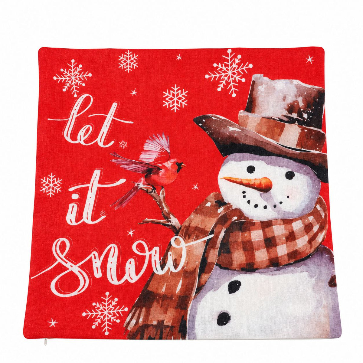 Funda cojín navidad 43x43cm let it snow
