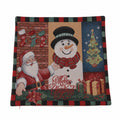 Funda cojín navidad 45x45cm mono nieve pascuero