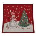 Funda cojín navidad 45x45cm mono nieve árbol