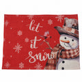 Individual navidad 28x43cm mono let it snow set 6