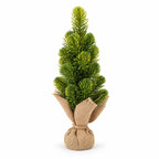 Adorno árbol navidad 28cm saco arpillera