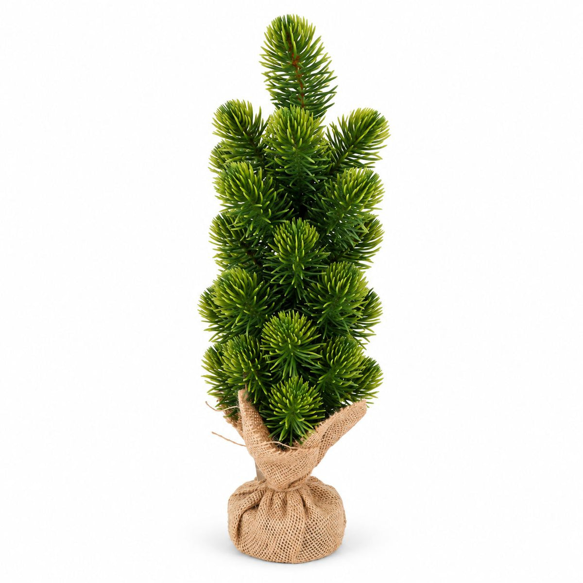 Adorno árbol navidad 36cm saco arpillera
