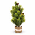 Adorno árbol navidad 37cm bolas doradas