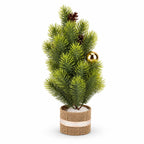 Adorno árbol navidad 37cm bolas doradas