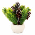 Arreglo ramas navidad 20cm piñas