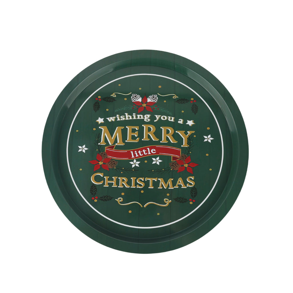 Bandeja lata navidad 31,5cm christmas surtido
