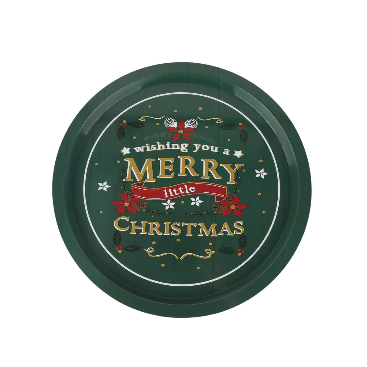 Bandeja lata navidad 31,5cm christmas surtido