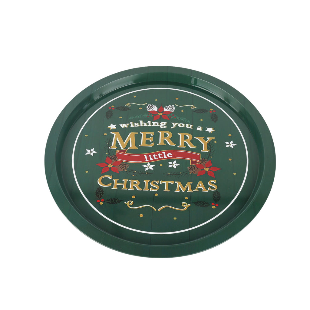 Bandeja lata navidad 31,5cm christmas surtido