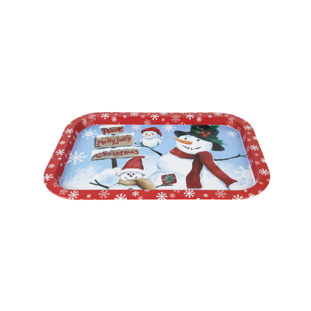 Bandeja lata navidad 34x23cm pascueros surtidos