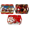 Bandeja melamina navidad 26x30cm surtido