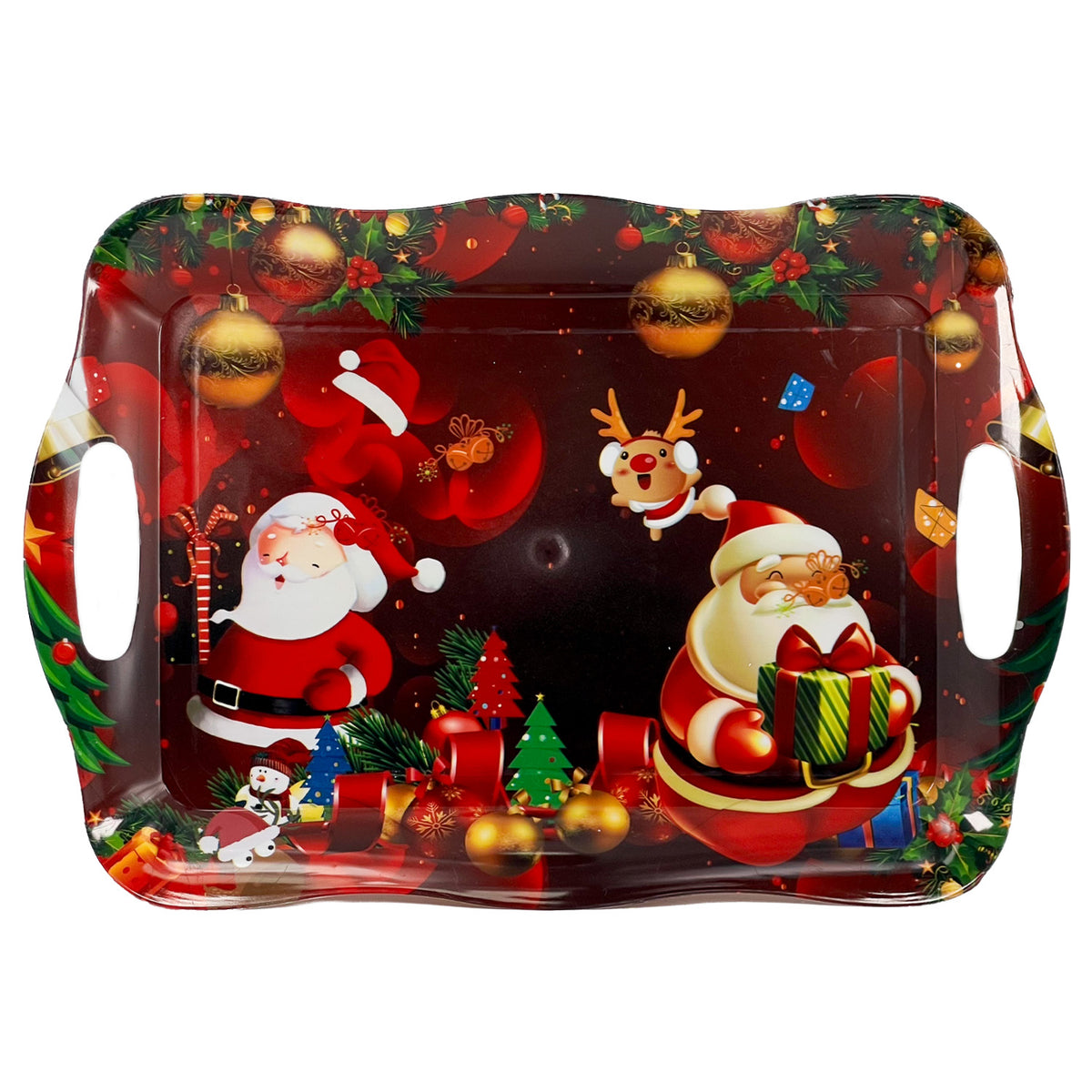 Bandeja melamina navidad 26x30cm surtido
