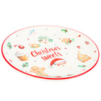 Plato cerámica redondo navidad 26cm