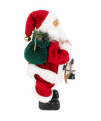 Viejo pascuero 30cm rojo saco piña