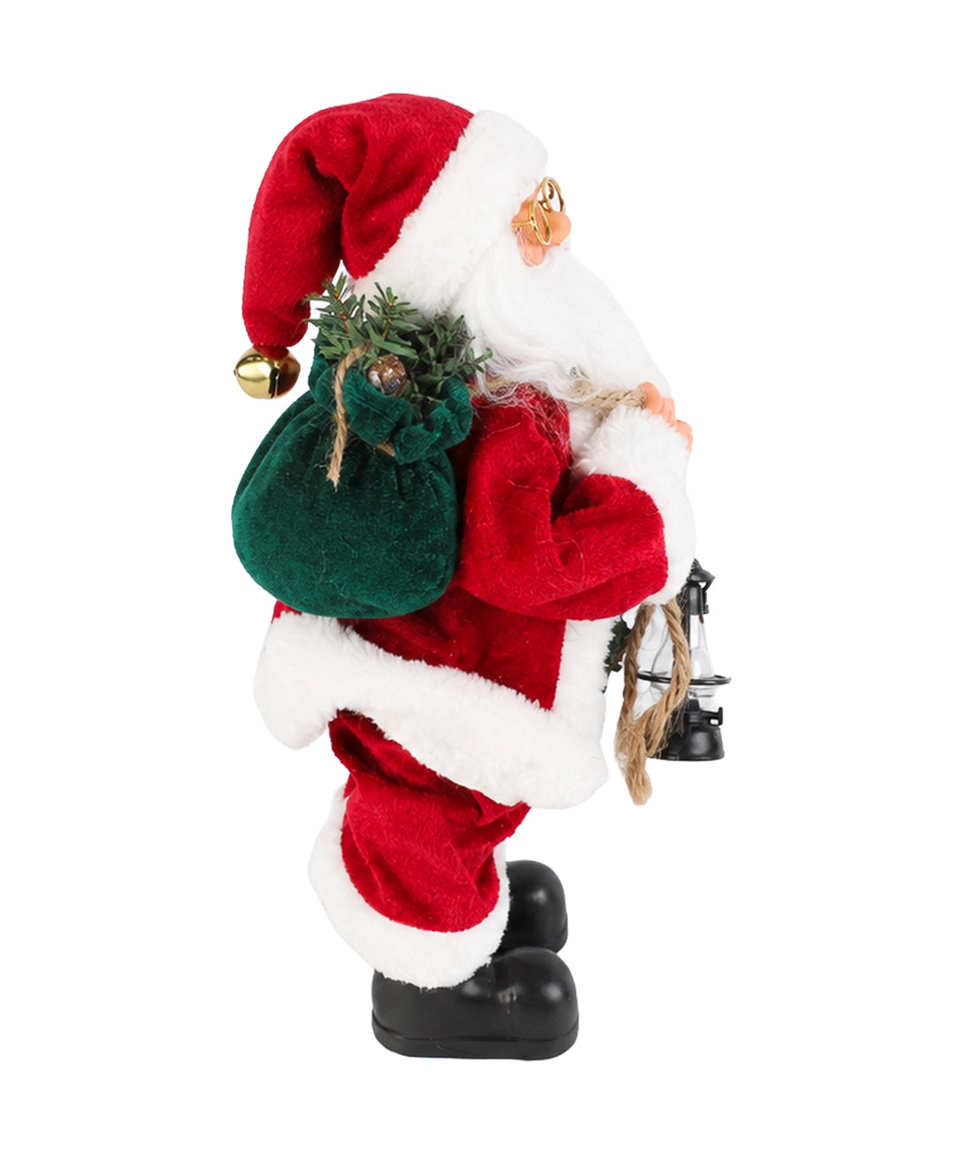 Viejo pascuero 30cm rojo saco piña