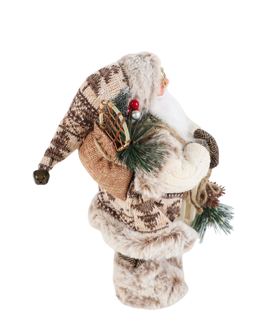 Viejo pascuero 30cm nordico beige