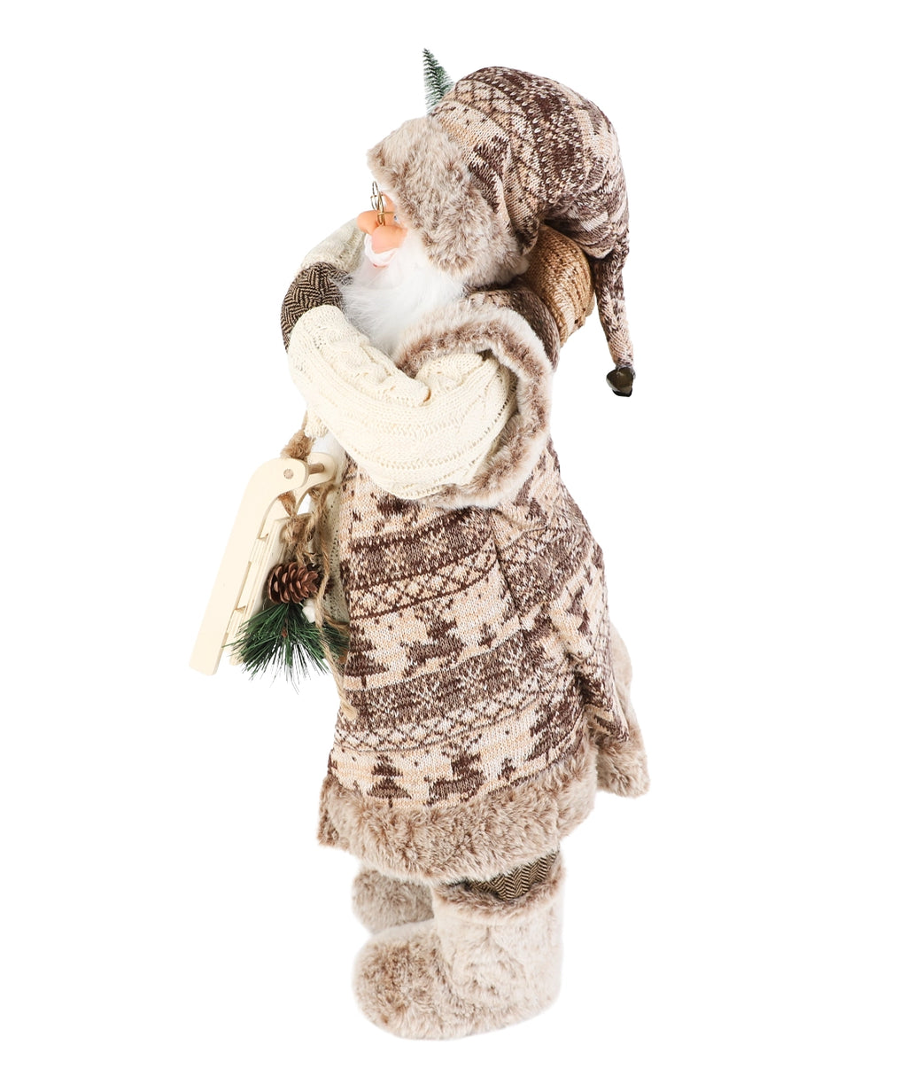 Viejo pascuero 60cm nordico beige