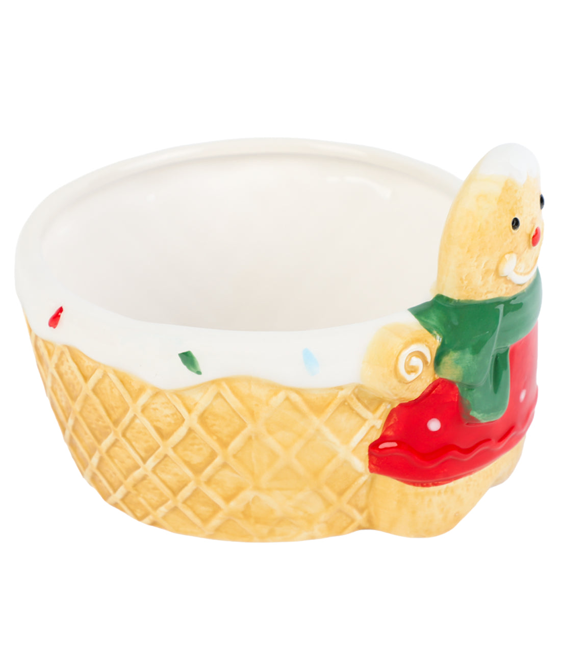 Bowl cerámica navidad 15,8x15x11,5cm rojo