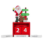 Calendario navidad 15x8x3,5cm pascuero