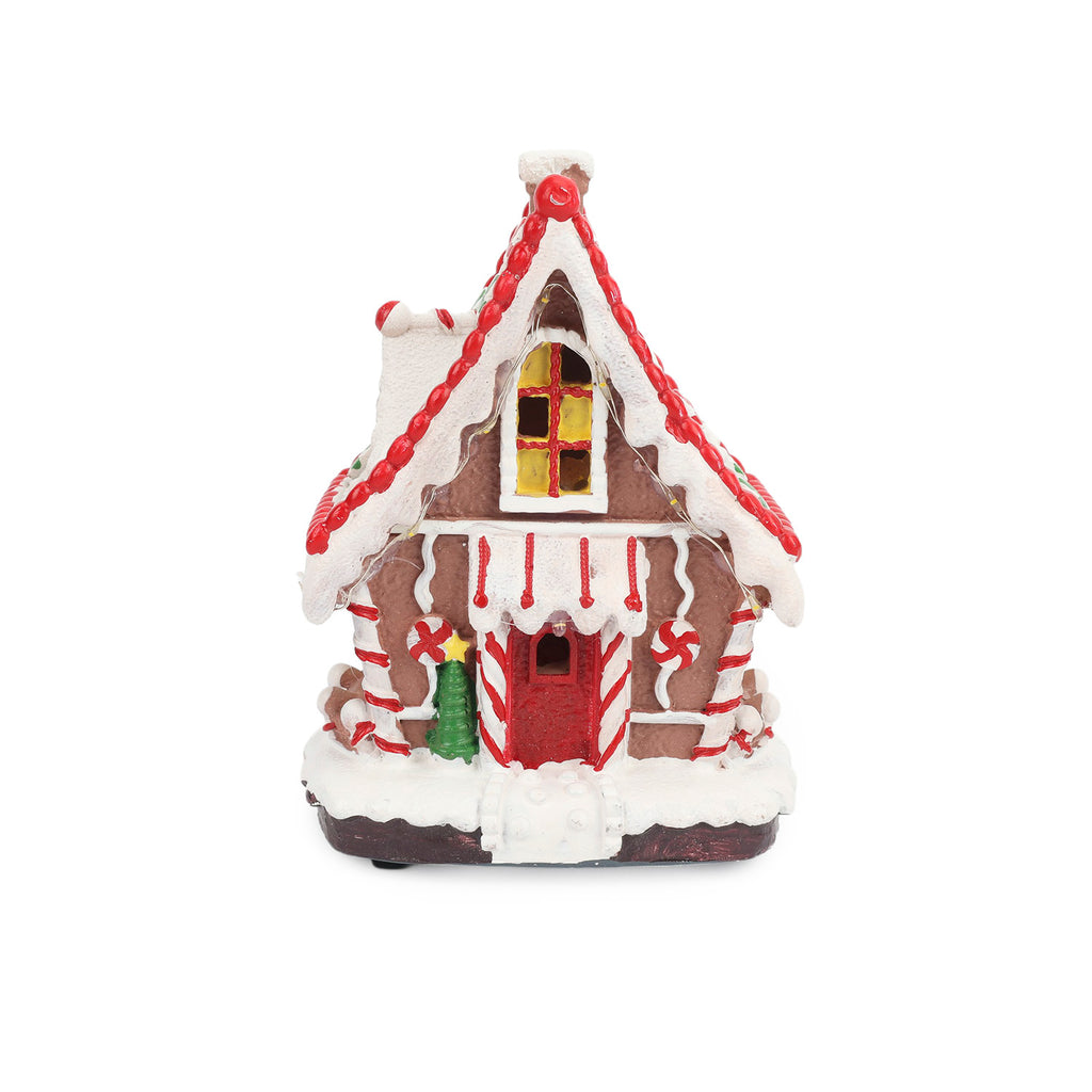 Casa navidad musical c/luz 11,5x10x15,5cm galleta