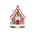 Casa navidad musical c/luz 11,5x10x15,5cm galleta