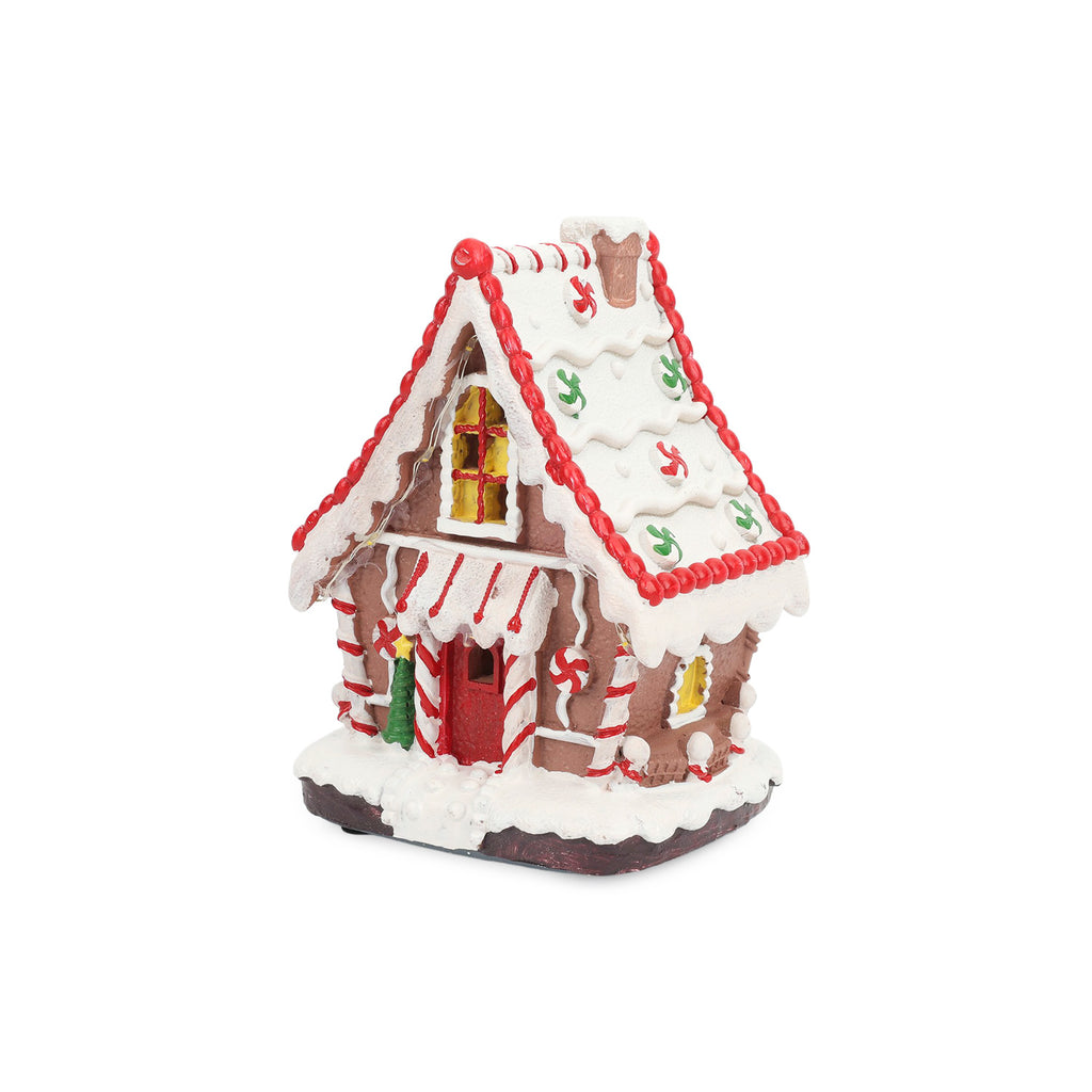 Casa navidad musical c/luz 11,5x10x15,5cm galleta