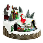 Casa navidad musical c/luz 20cm pascuero