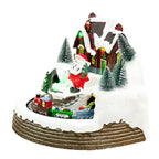Casa navidad musical c/luz 20cm pascuero
