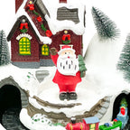 Casa navidad musical c/luz 20cm pascuero