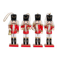 Cascanueces madera 20cm 4pcs rojo