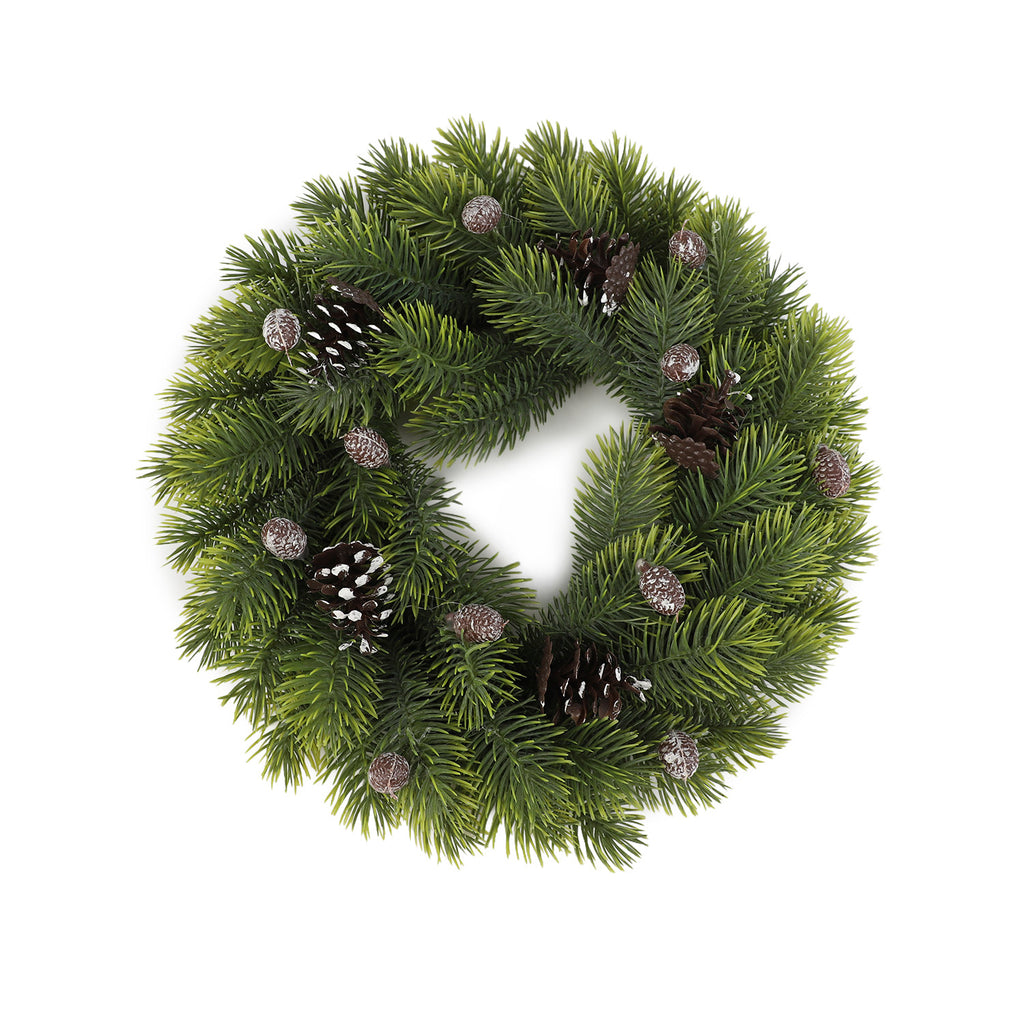 Corona navidad 40cm piñas