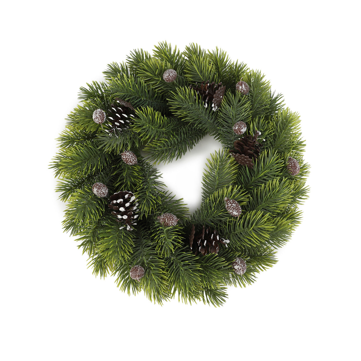 Corona navidad 40cm piñas