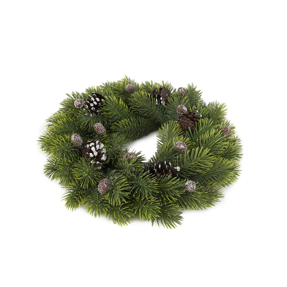 Corona navidad 40cm piñas